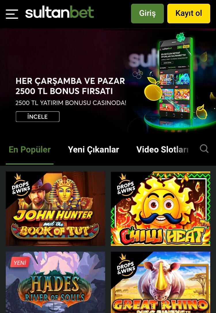 sultanbet casino mobil